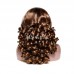 #4/30  Double Drawn Bouncy Curl 13x4 Transparent Lace Full Frontal 300% Density Wig